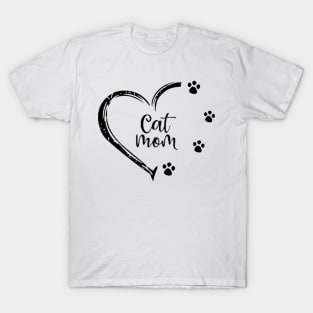 Cat Mom, Cat Lover , Gift For Mom, Fur Mama Gift, Mother's Day Gift, Cat Names T-Shirt